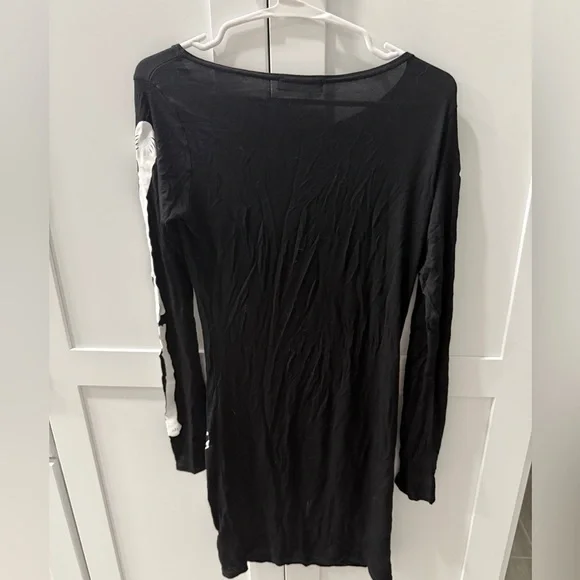 Halloween skeleton dress black and white size small - Picture 4 of 5